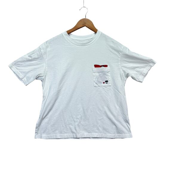 Uniqlo Tops - Uniqlo Detective Conan Case Closed Edogawa Pocket Bowtie White Anime T Shirt L